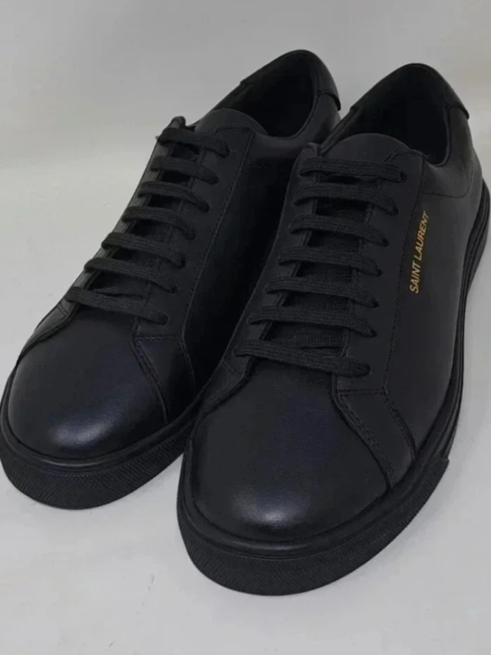 Saint Laurent Andy Low Top Sneakers Moon Plus Black Size 37